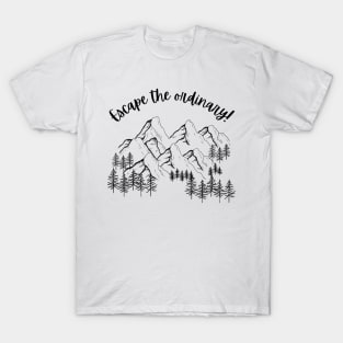 Snow covered mountain range T-Shirt